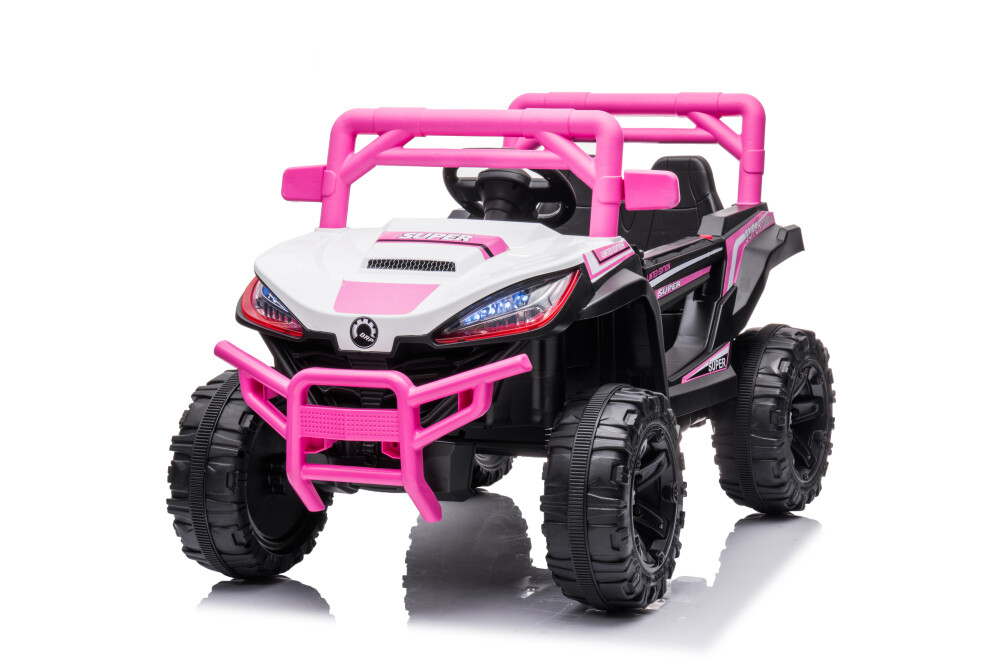 Kids Ride-On Car with Parents Remote Control Pink, Options: Pink+Plastic