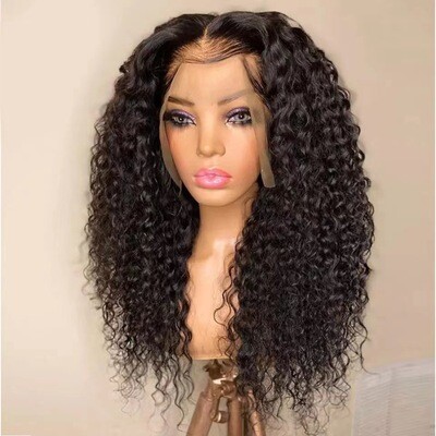 Front Lace Wig Long Curly Hair Chemical Fiber