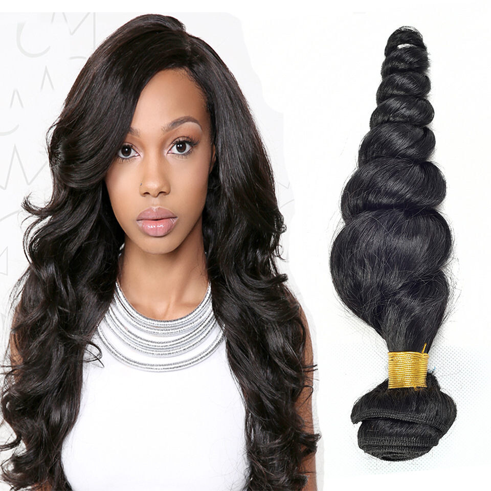 Loose Wave Human Hair Bundles, Colors: 8inch