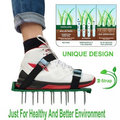 Garden Art Lawn Loosening Garden Tools Lawn Spikes Shoe Straps