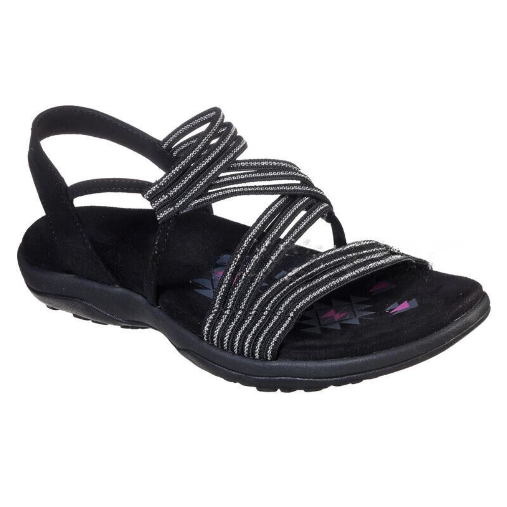 Large Size Sandals Women's New Style Flat Soft Bottom Casual Comfortable Beach Shoes Outdoor Sandals, Size: 35=4.5 US, Color: Black