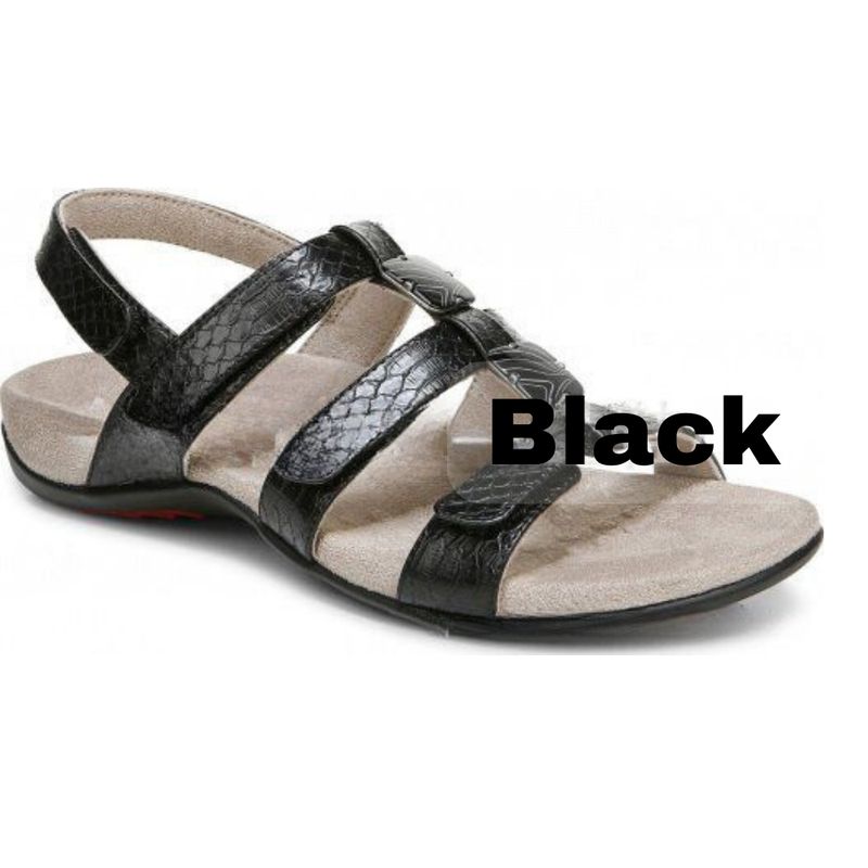 Orthopedic Arch Support Sandals Large Plus Size Sandals Women's Spring New Flat Fish Mouth Velcro Arch Correction Sandals Orthopedic Shoes, Size: 35, Color: Black