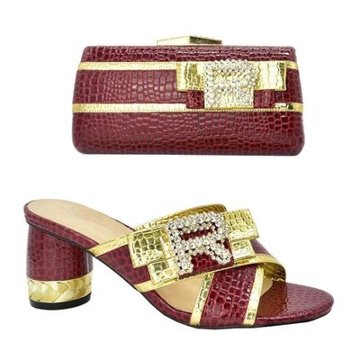 Crystalline Allure Collection African Inspired Luxury Shoes and Bag Set R is for Refined Sophistication