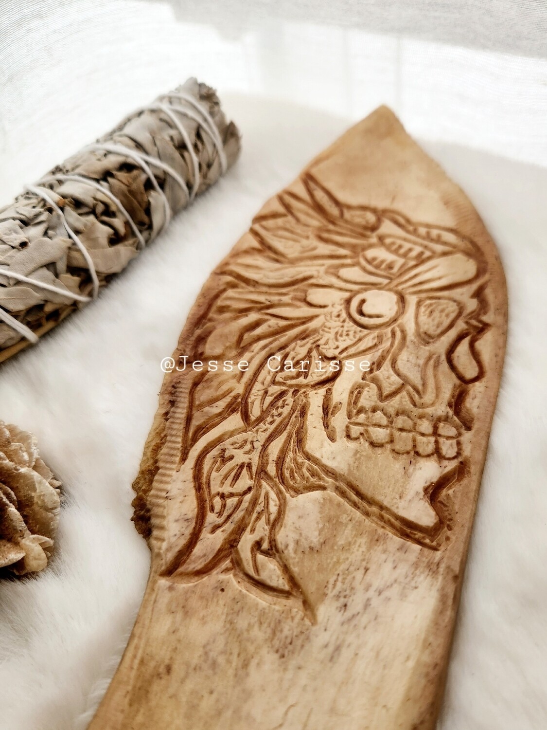 Ancestral carved bone knife
