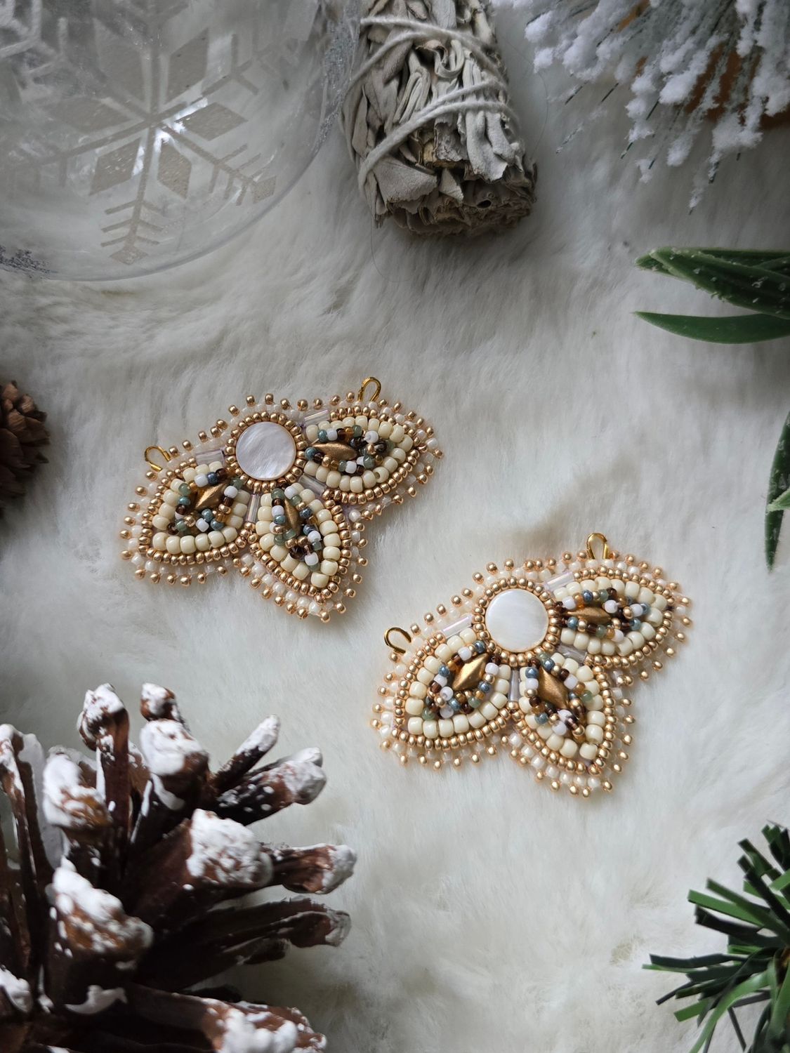 &quot;Snow Angel&quot; half florals