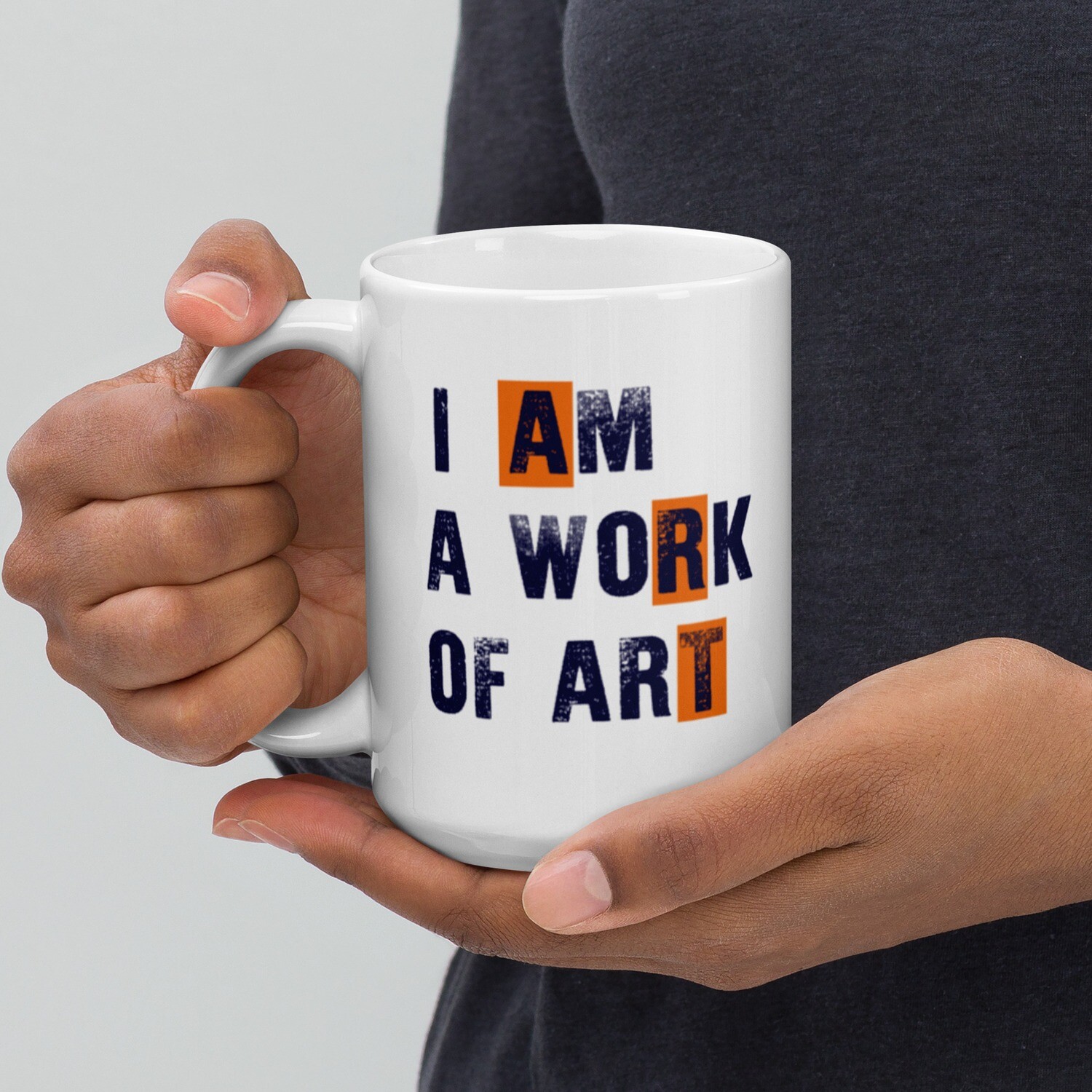 Work of Art White Glossy Mug