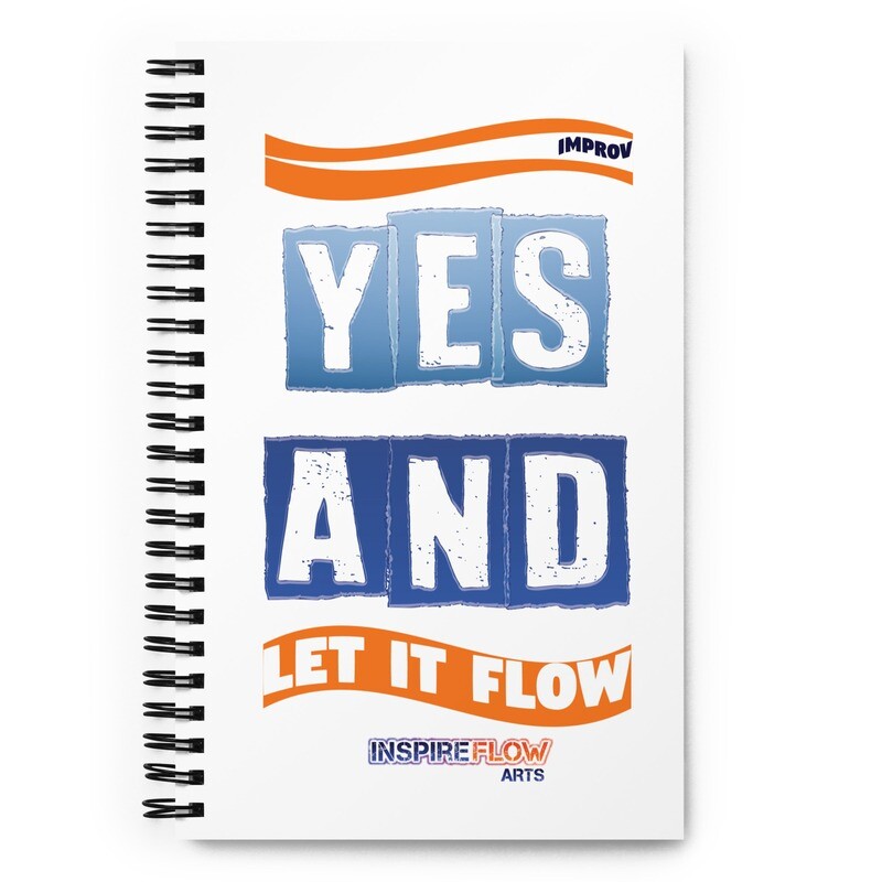 Let it Flow Improv Spiral notebook
