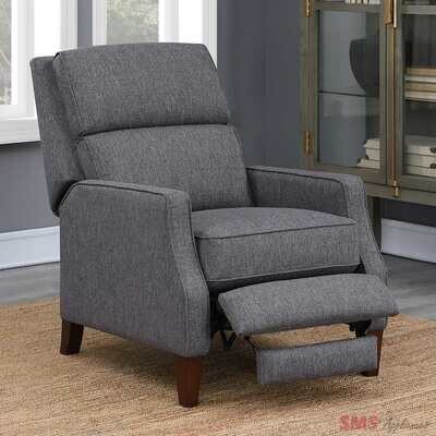 Contemporary Fabric Pushback Recliner