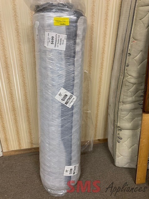 Brand new Tranquility 9" pocket coil Queen rolled mattress