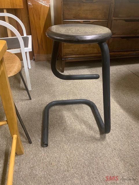 Black bar stool