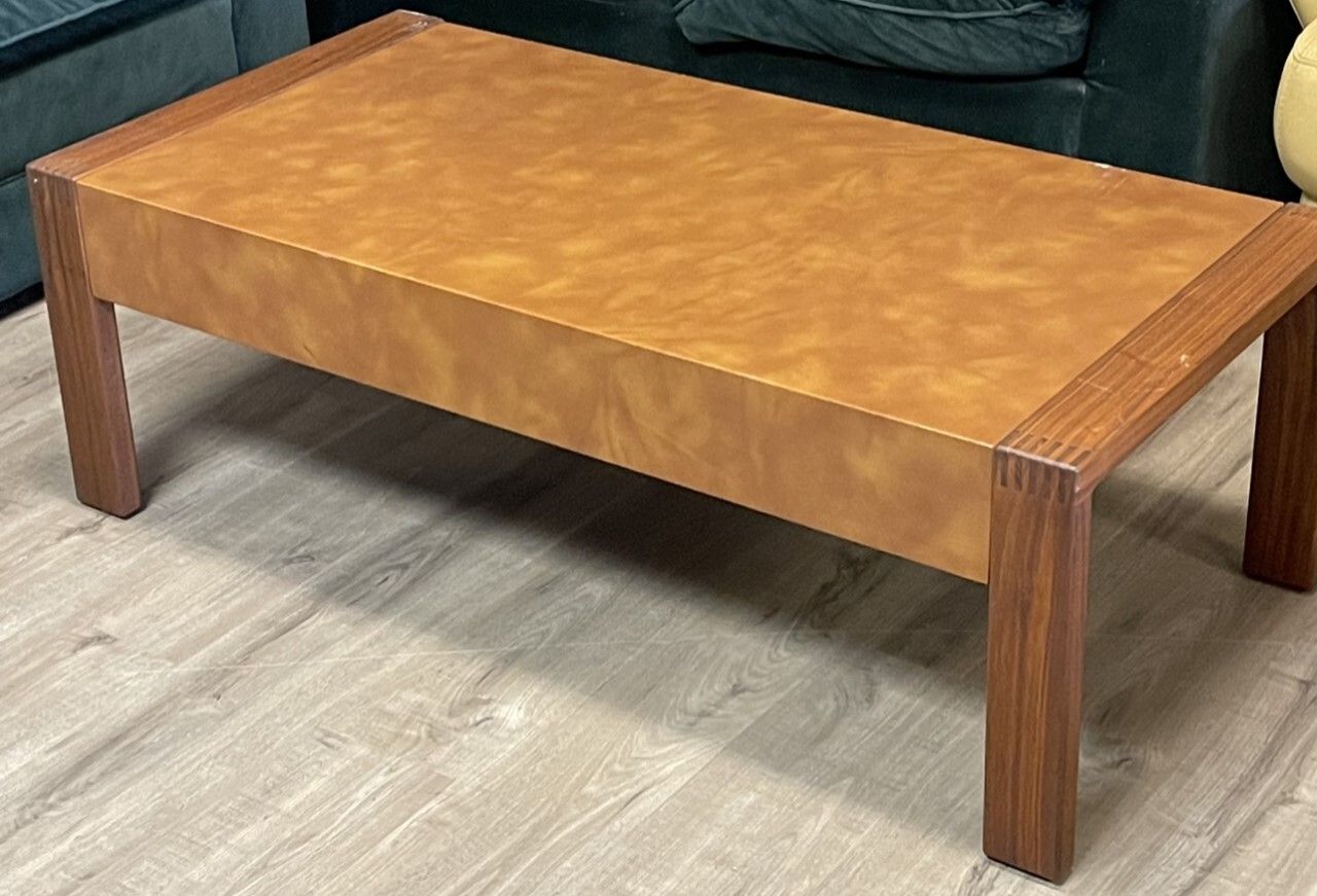 Coffee Table leather covered