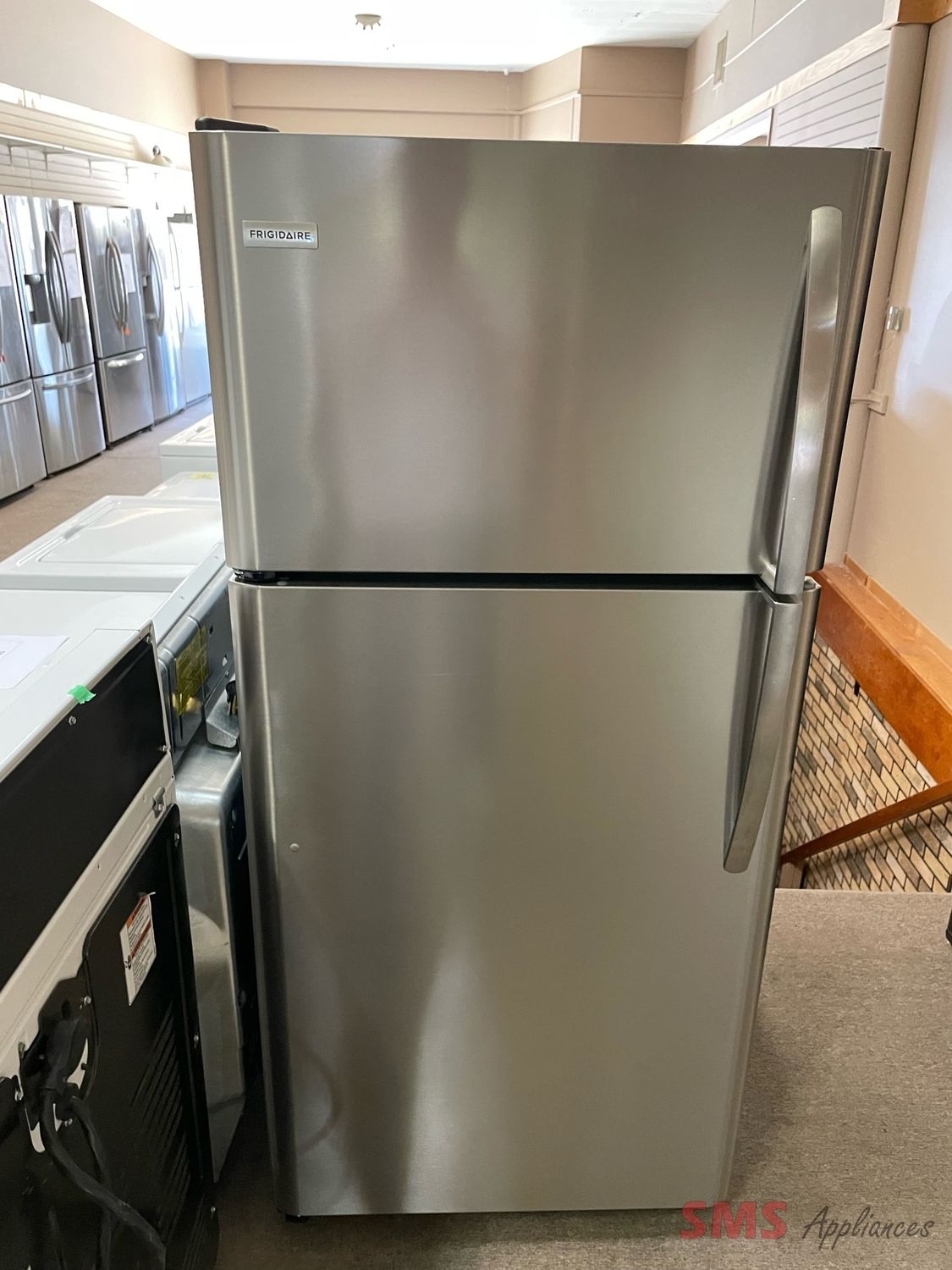 Frigidaire 30" Wide 18 Cu. Ft. Top Freezer Refrigerator in Stainless Steel. Model: LTFR1821TFA