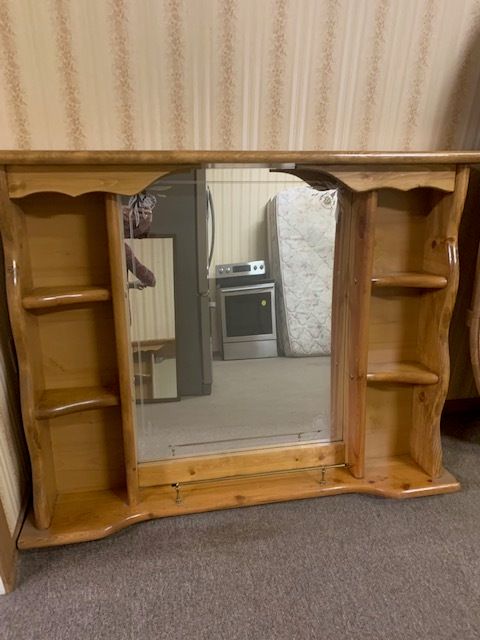 Mirror with Shelves