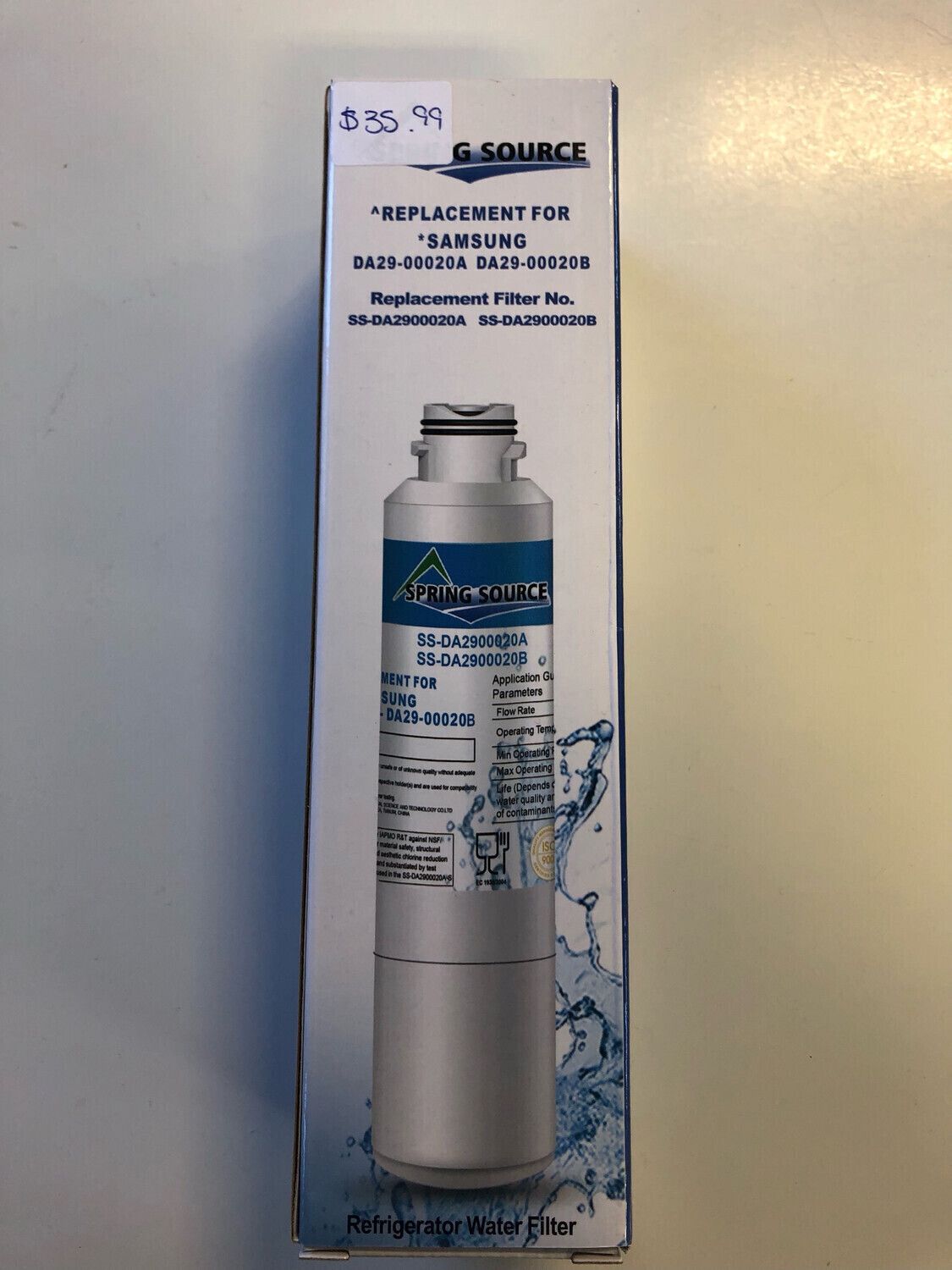 New Spring Source Replacement Filter SS-DA2900020A/B