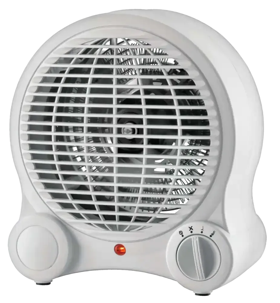 Portable Space Fan Heater, 1500W, White