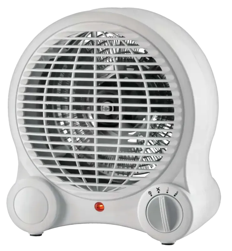 Portable Space Fan Heater, 1500W, White