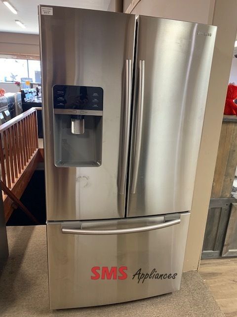 Samsung French Door 36" refrigerator. 
M/N: RFG297HDRS. 28.5 cu.ft