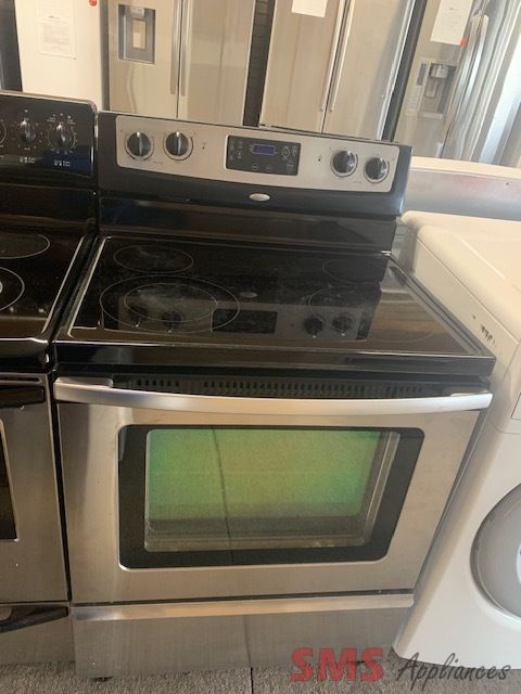 Whirlpool Glass Top Stove YWFE361LVS