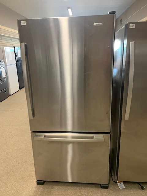 Whirlpool 32 5/8" Bottom Mount Fridge  GB2FHDXWS04