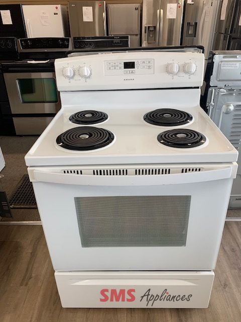 Amana Coil Top Stove YACR4303MFW2 Amana Coil Top Stove YACR4303MFW2