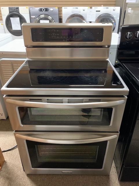 KitchenAid 6.7 cu. ft. Double Oven Electric Range with Self-Cleaning Convection Oven
