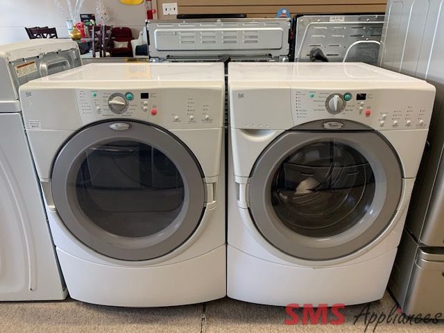 Whirlpool Front-Load Washer & Dryer Set GHW9150PW4/YGEW9250PW0