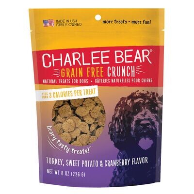 Charlee Bear Grain Free Bear Crunch Turkey Sweet Potato Cranberry 8oz