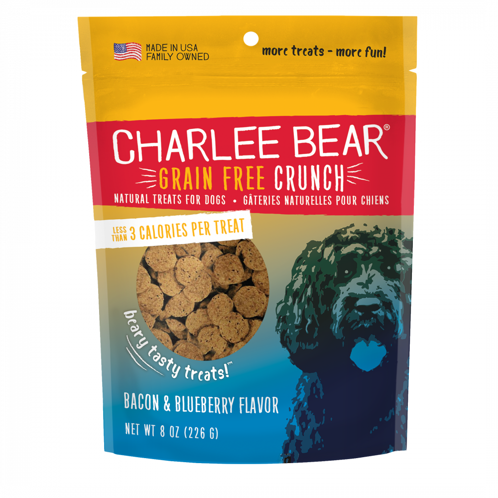 Charlee Bear Grain Free Bear Crunch Bacon Blueberry 8oz