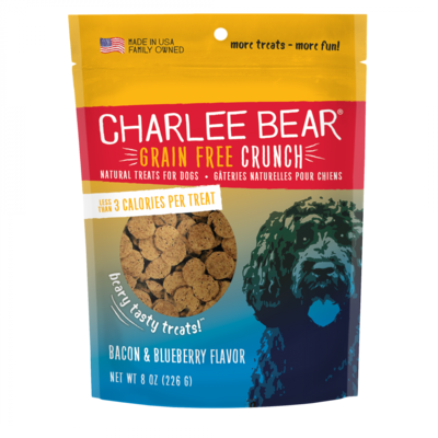 Charlee Bear Grain Free Bear Crunch Bacon Blueberry 8oz