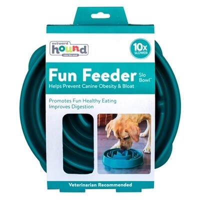 Fun Feeder Slo-Bowl - Turquoise