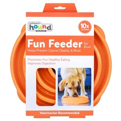 Fun Feeder Slo-Bowl - orange or blue
