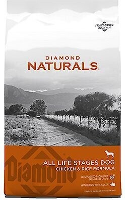 Diamond Naturals Chicken &amp; Rice Formula All Life Stages Dry Dog Food 40lb