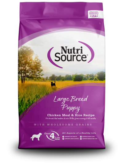 NutriSource Dog Food - Large Breed Puppy Chicken &amp; Rice 30lb