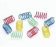 10 PK. ASSORTED COLOR SPRINGS - WIDE