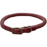 Circle T® Rustic Leather Town Dog Collar Brown or Grey