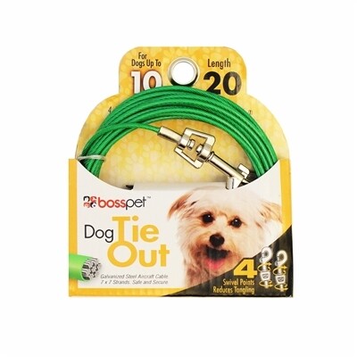 Boss Pet Small Dog Tie-Out 20&#39;