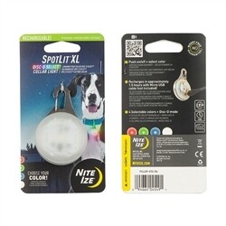 SPOTLIT XL - RECHARGEABLE COLLAR LIGHT - DISCO SELECT