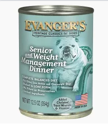 Evangers Senior &amp; Weight Management 12.5oz