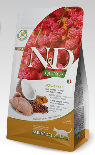 N&amp;D Cat Skin &amp; Coat Adult 3.3lb