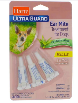Hartz Ear Mite Treatment for Dogs 3 count