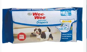 Wee Wee Disposable Diapers for Dogs 12 count