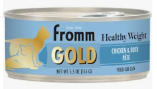 Fromm Cat Gold Healthy Weight Chicken &amp; Duck Pate 5.5 oz