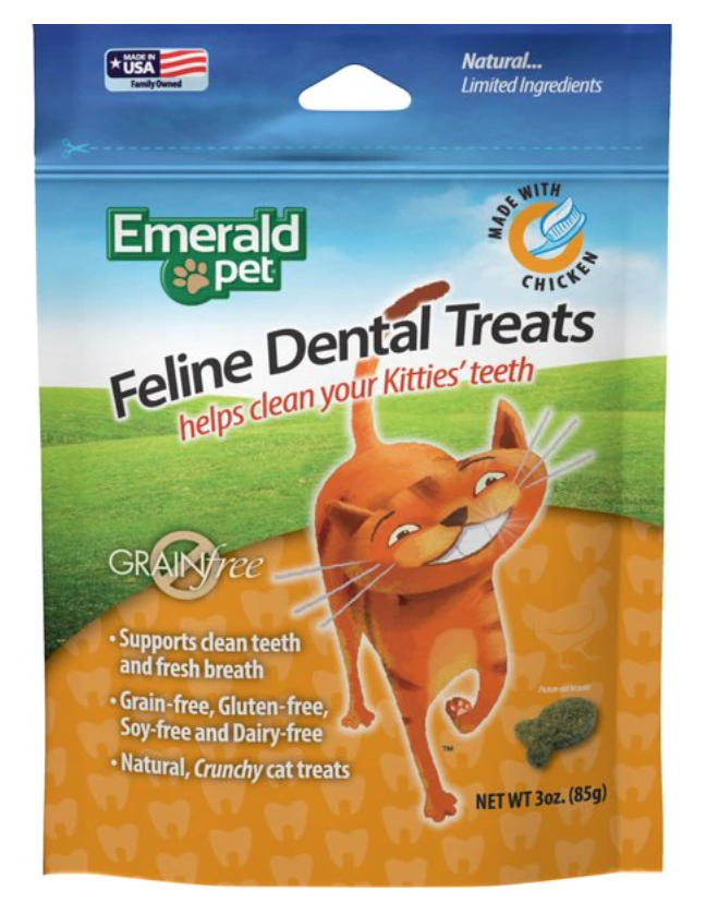 Emerald Pet Feline Dental Treats 3oz