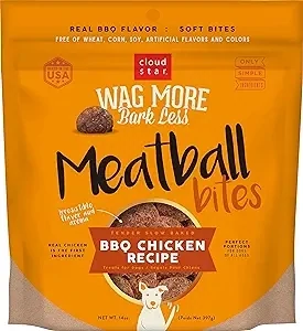 Wag More Meatball BBQ Chicken 14oz