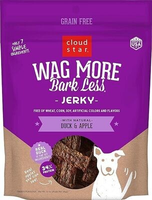 Wag More Jerky Grain Free Duck &amp; Apple 10oz
