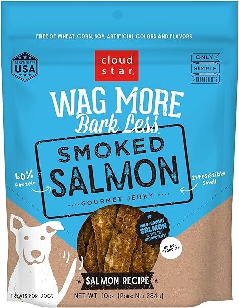 Wag More Jerky Grain Free Smoked Salmon 10oz