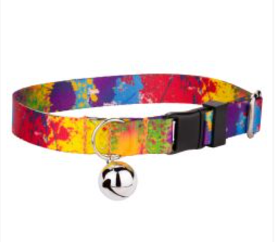 Paint Splatter Cat Collar