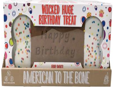 XXL Happy Birthday Bone Cookie