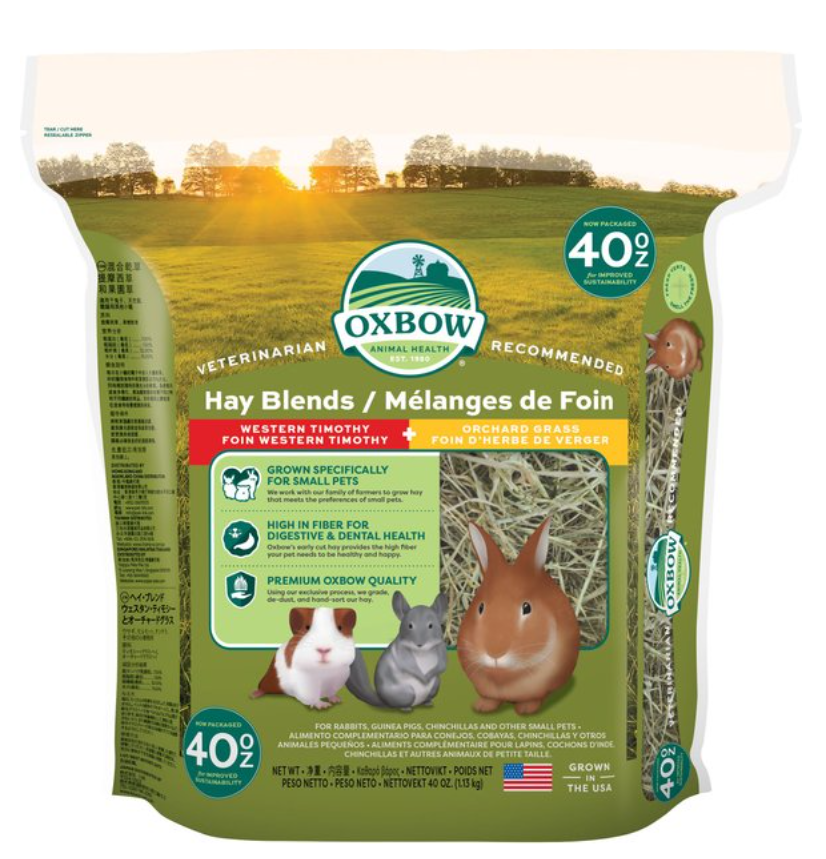 Oxbow Hay Blends Western Timothy &amp; Orchard Grass 40 oz