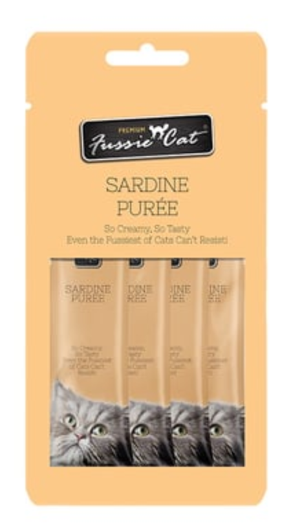 Fussie Cat Sardine Puree 4 tubes